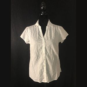 Izod polkadot textured button down